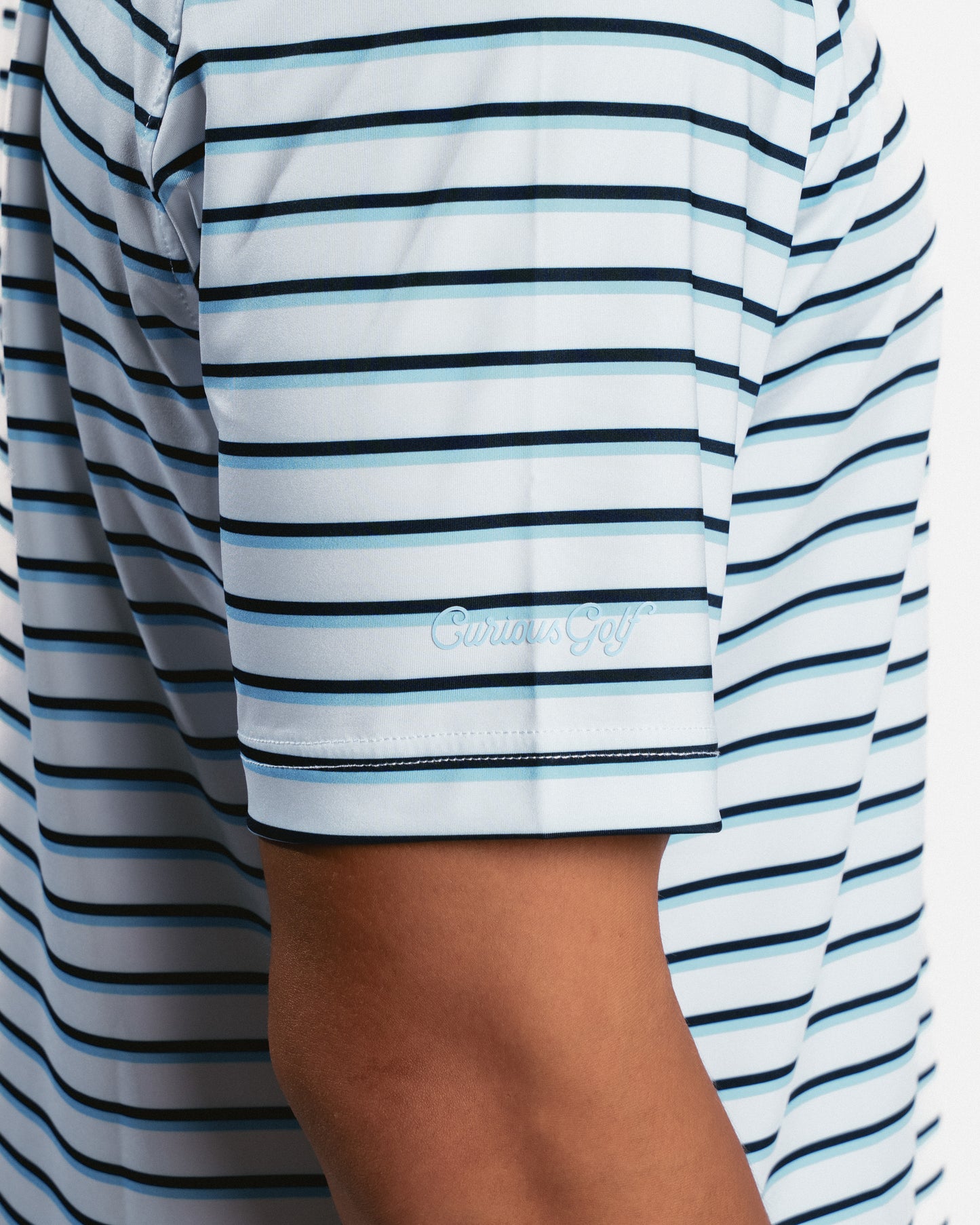Club Stripe Polo - White