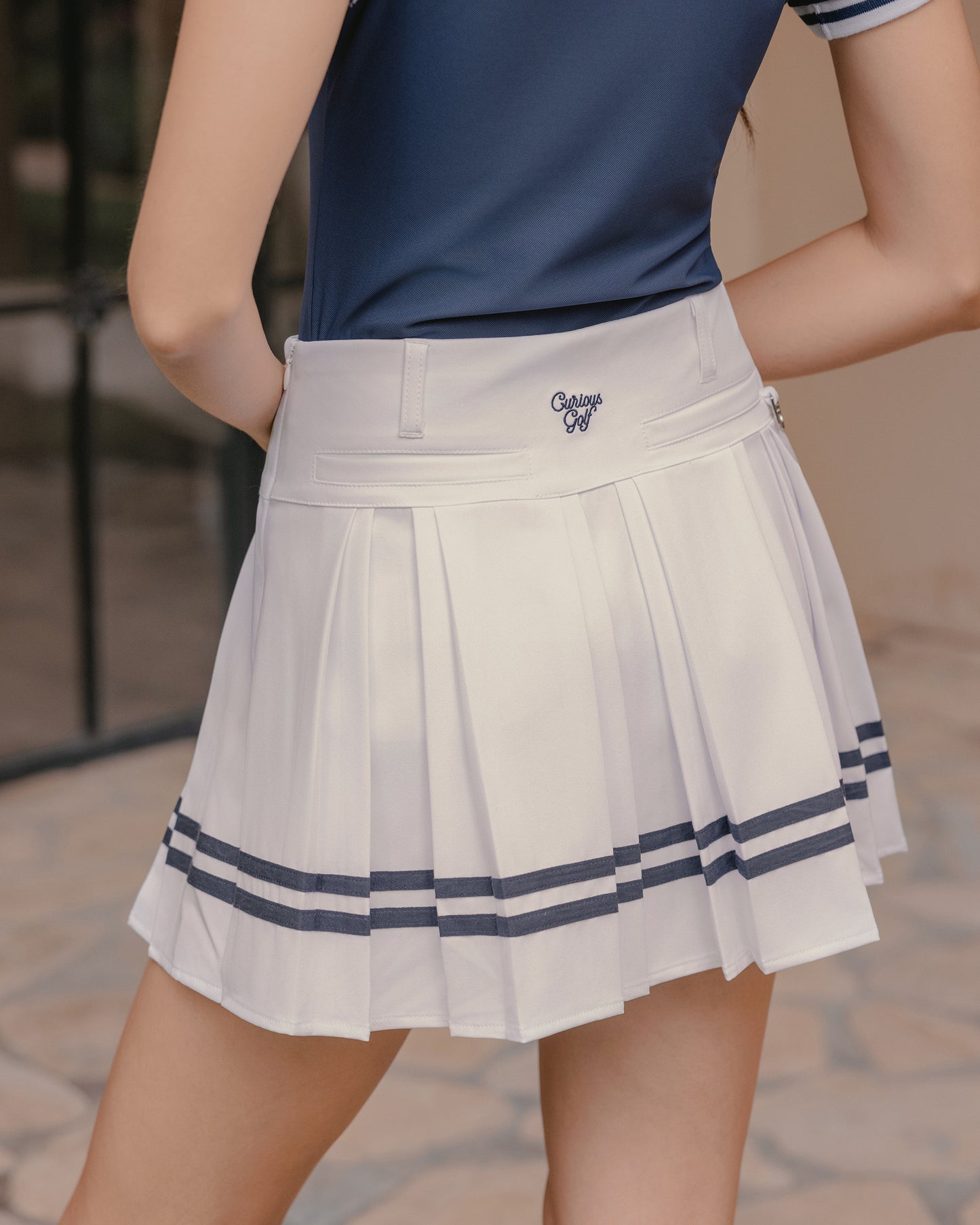 Pavilion Pleated Skirt - Cloud White