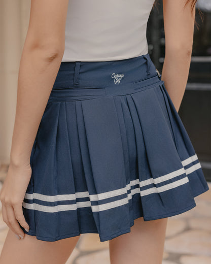 Pavilion Pleated Skirt - Classic Navy
