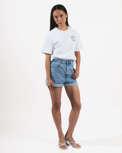Lakeside Explorer Tee - Cloud White